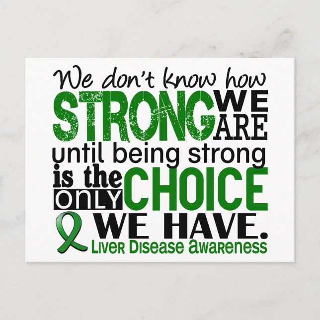 Liver Disease How Strong We Are Postcard (Front)