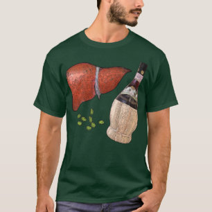 liver, fava beans, and a nice chianti T-Shirt