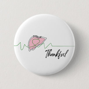 Liver Transplant Recipient, Survivor Recovery Gift 6 Cm Round Badge