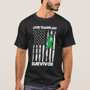Liver Transplant Surgery US Flag Liver Transplant T-Shirt
