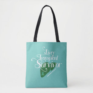 Liver Transplant Survivor Custom  Tote Bag