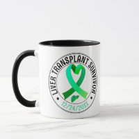 Liver Transplant Survivor Green Ribbon Coffee