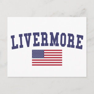 Livermore US Flag Postcard