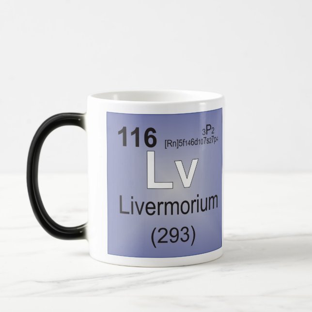 Livermorium Individual Element - Periodic Table Magic Mug (Left)