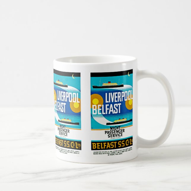 Liverpool - Belfast Ferry Coffee Mug (Right)