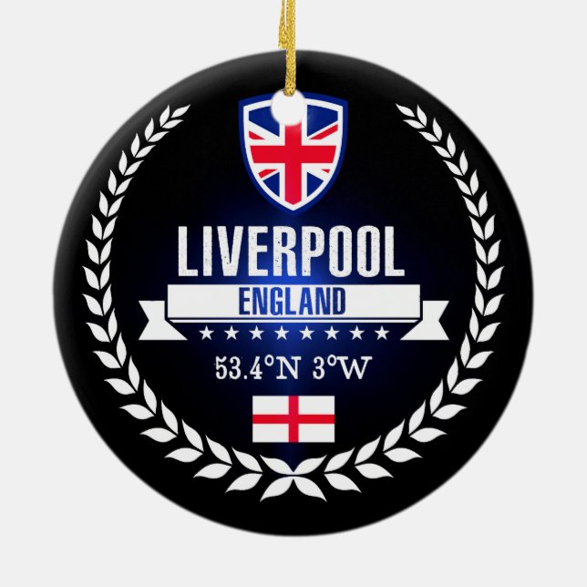 Liverpool Ceramic Tree Decoration (Back)