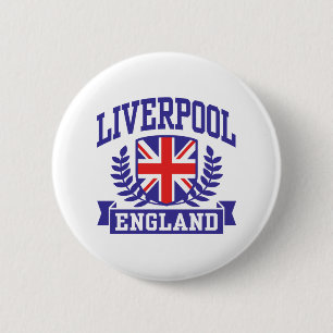 Liverpool England 6 Cm Round Badge