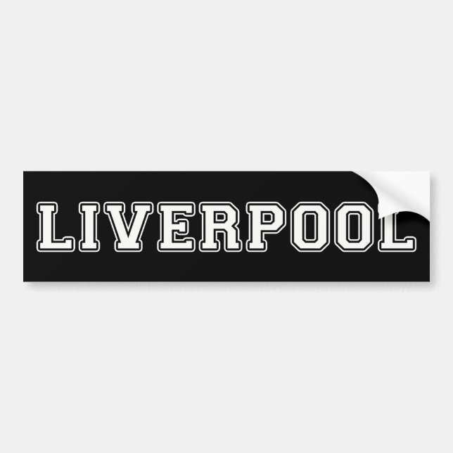 Liverpool England Bumper Sticker (Front)