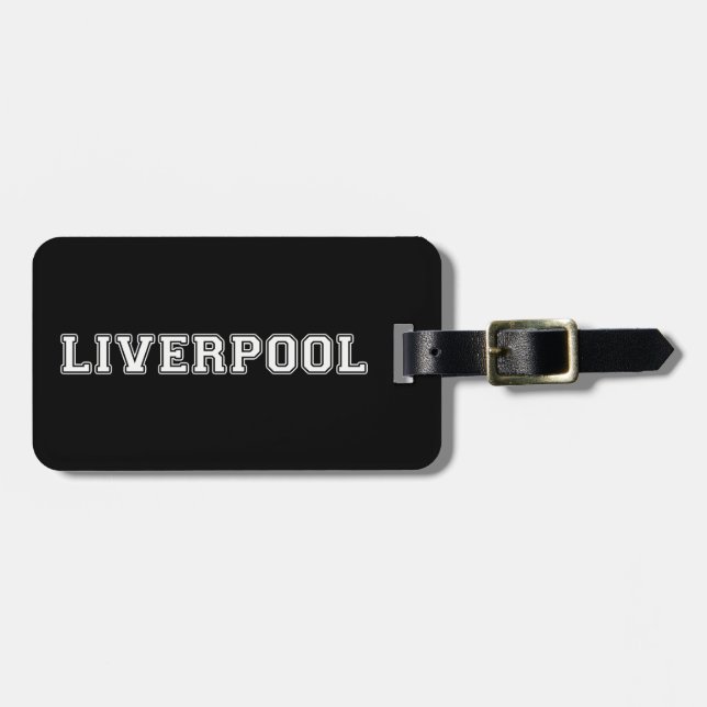 Liverpool England Luggage Tag (Front Horizontal)