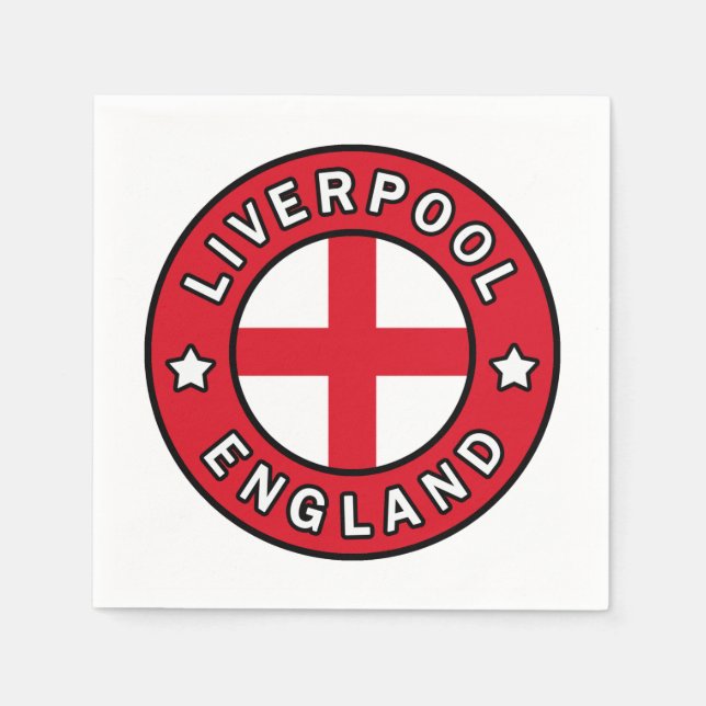 Liverpool England Napkin (Front)