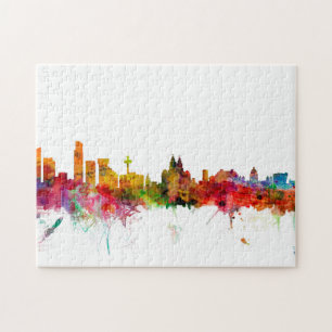 Liverpool England Skyline Jigsaw Puzzle