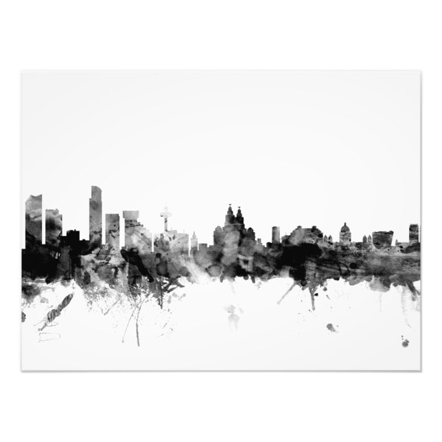 Liverpool England Skyline Photo Print (Front)
