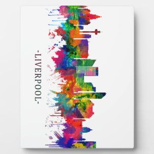 Liverpool England Skyline Plaque