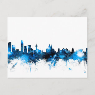 Liverpool England Skyline Postcard