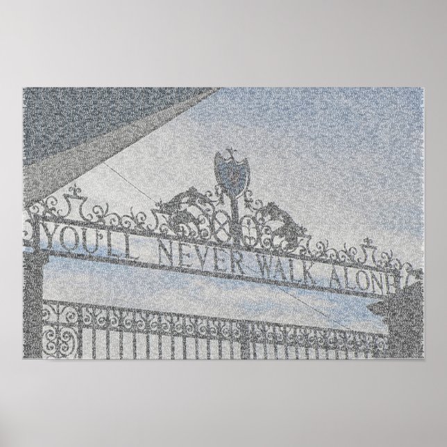 Liverpool FC's Anfield Gates Poster (Front)