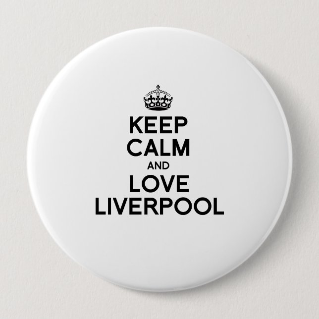 LIVERPOOL KEEP CALM -.png 10 Cm Round Badge (Front)