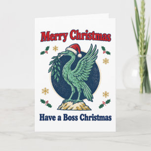 Liverpool Liver Bird Scouse Boss Christmas Card
