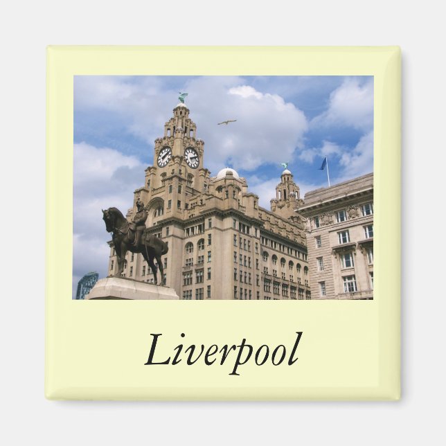 Liverpool - Liver Building Magnet (Front)