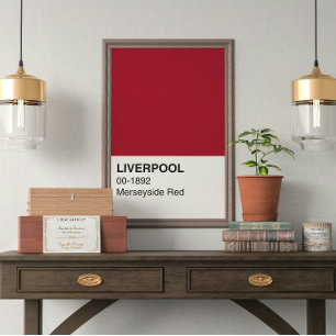 Liverpool Merseyside Red - Full Width Poster