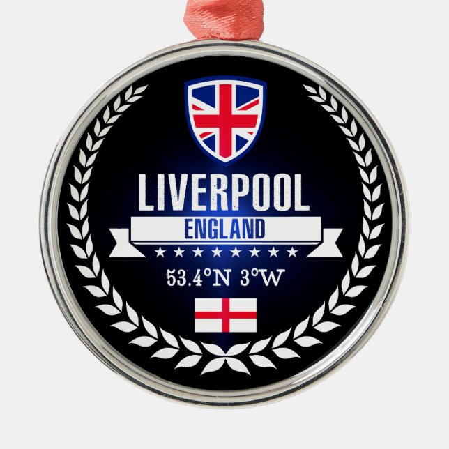 Liverpool Metal Tree Decoration (Front)