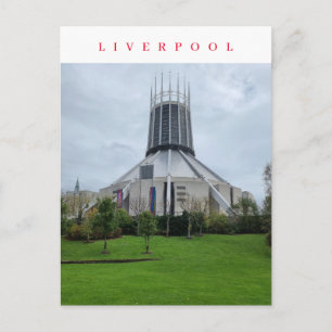 Liverpool Metropolitan Cathedral view postcard