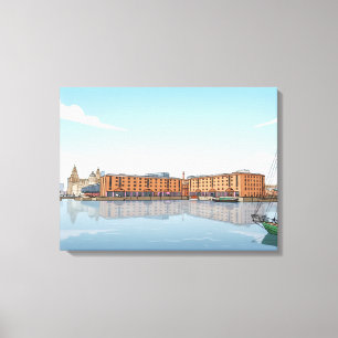 Liverpool Royal Albert Dock view canvas print