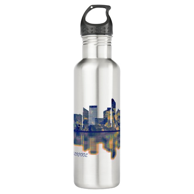 Liverpool Skyline 710 Ml Water Bottle (Front)