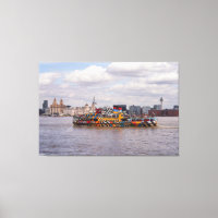Liverpool Skyline And Mersey Ferry Poster