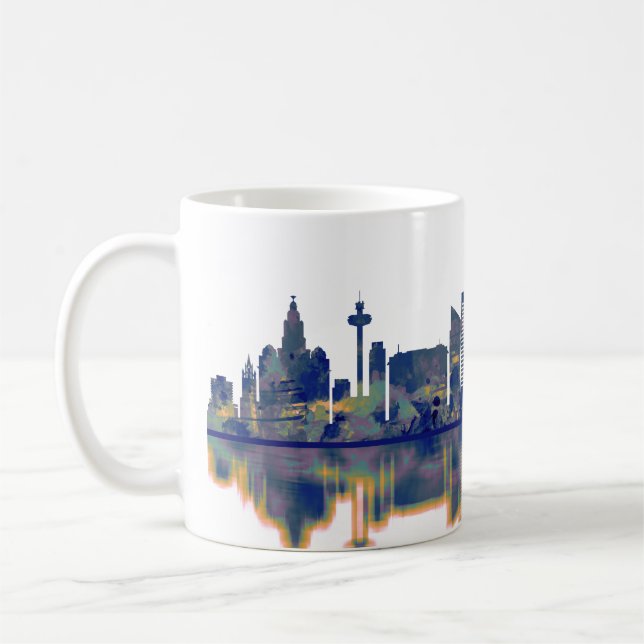 Liverpool Skyline Coffee Mug (Left)