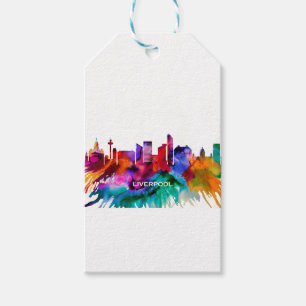 Liverpool Skyline Gift Tags