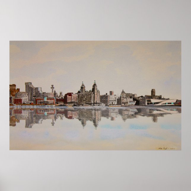 Liverpool Skyline Poster (Front)