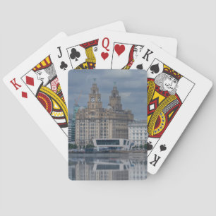 Liverpool Skyline Reflection Playing Cards