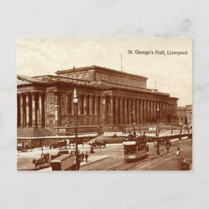 Liverpool, St George's Hall Postcard