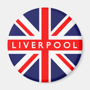 Liverpool UK Flag Magnet