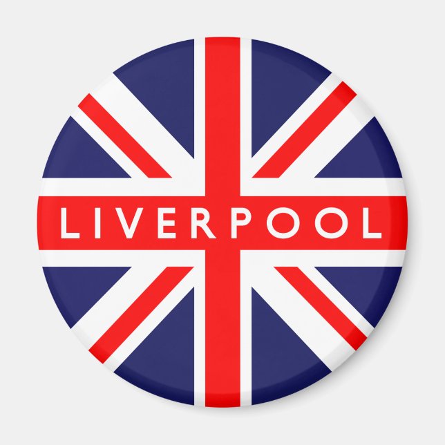 Liverpool UK Flag Magnet (Front)
