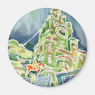 Liverpool watercolour magnet
