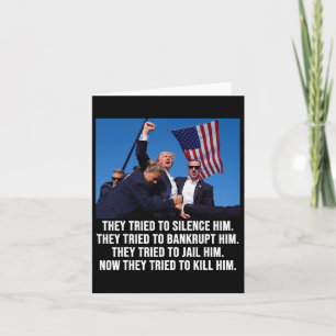 Lives Donald Trump Mug Shot - Never Surrender Card