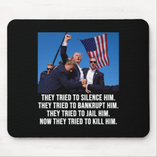Lives Donald Trump Mug Shot - Never Surrender  Mouse Pad