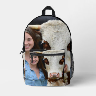 Livestock Show Cow Photo Customize Printed Backpack