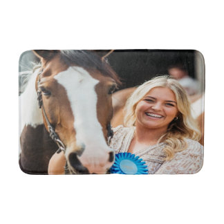 Livestock Show Horse Photo Customize Bath Mat