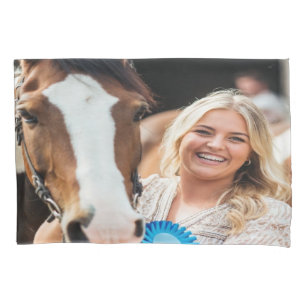 Livestock Show Horse Photo Customize Pillowcase