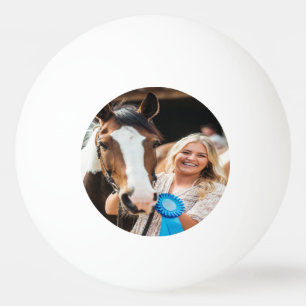 Livestock Show Horse Photo Customize Ping Pong Ball