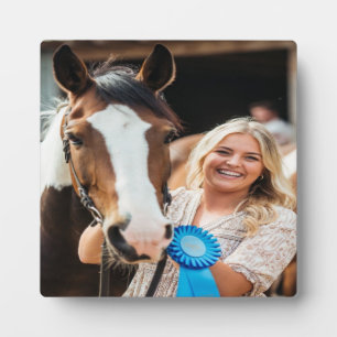Livestock Show Horse Photo Customize Plaque