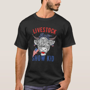 Livestock Show Kid Showing Cows At The Fair T-Shirt