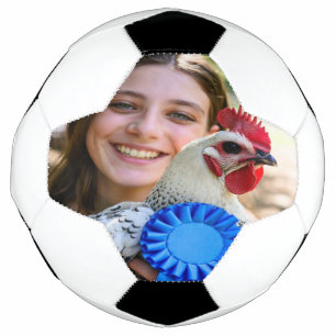 Livestock Show Poultry Photo Customize Soccer Ball