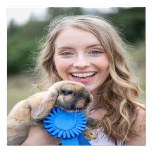 Livestock Show Rabbit Photo Customize Print