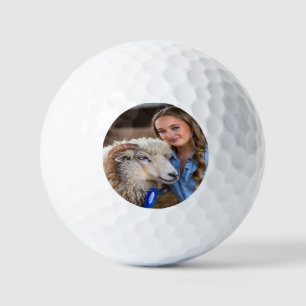 Livestock Show Sheep Photo Customize Golf Balls