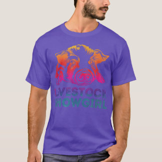Livestock Showgirl - Showing Pigs At The Fair 4069 T-Shirt