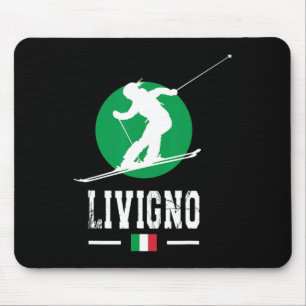 Livigno Italy Ski Resort Alps Italian Skiing Souve Mouse Pad