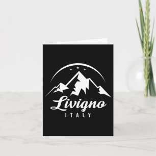 Livigno Italy Ski Resort Skiing Snowboarding Souve Card